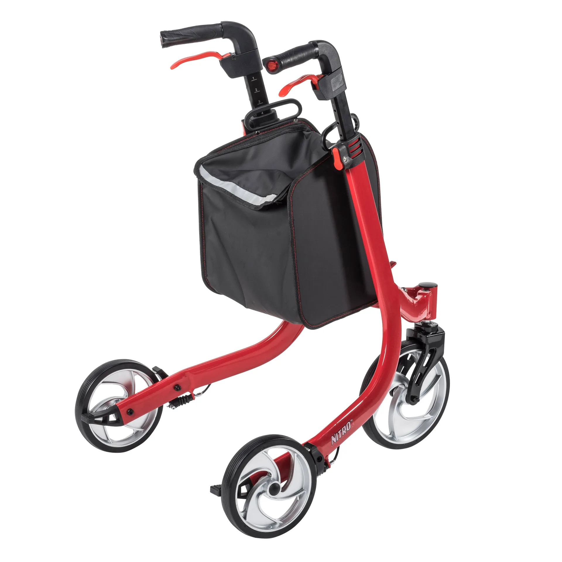 Drive Medical Nitro Euro Style 3-Wheel Rollator Rolling Walker - Image 2