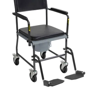 Drive Medical Upholstered Drop Arm Wheeled Commode Drive Medical Upholstered Drop Arm Wheeled Commode