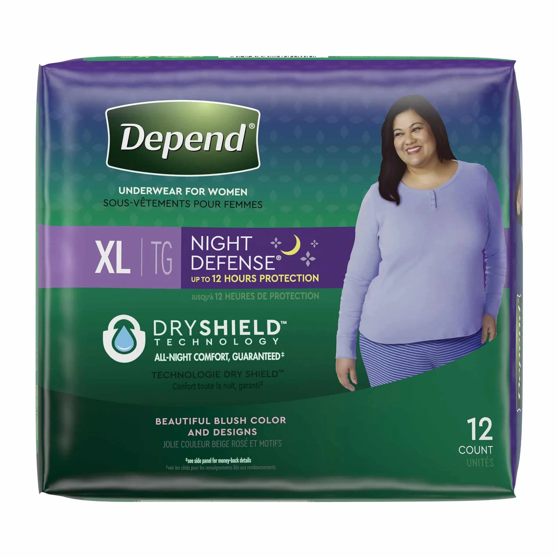 Depend Night Defense Maximum Absorbent Overnight Underwear For Women Depend Night Defense Maximum Absorbent Overnight Underwear For Women