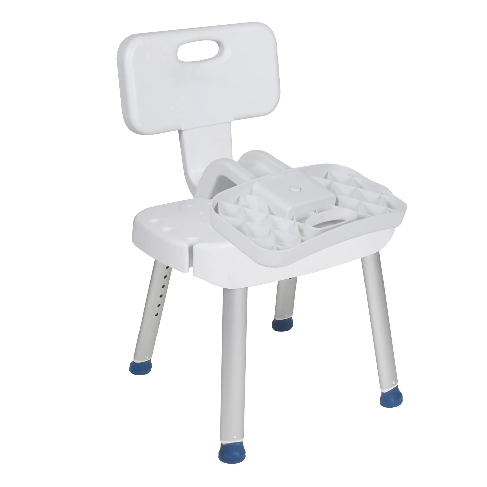 Drive Medical Bathroom Safety Shower Chair with Folding Back - Image 3