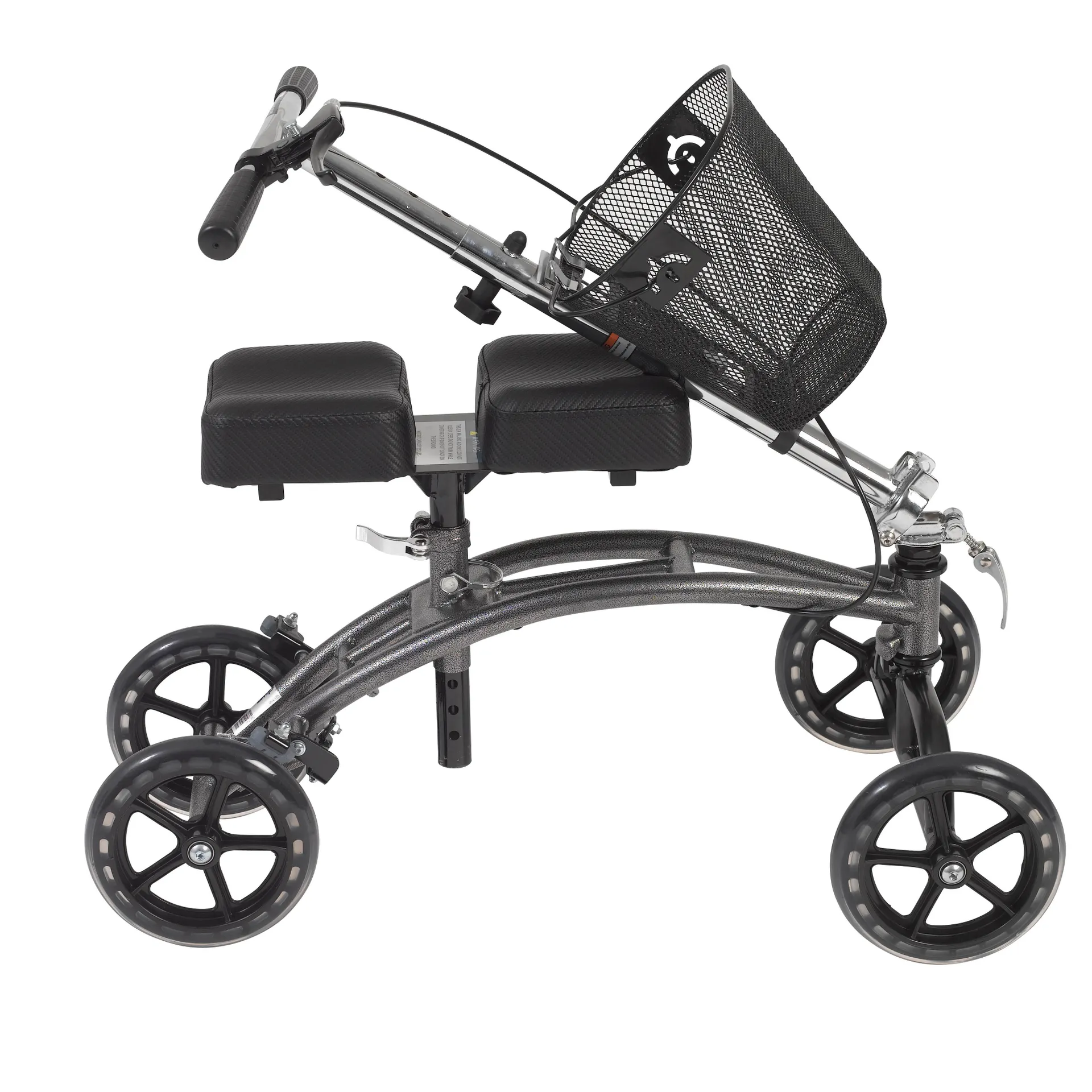 Drive Medical Dual Pad Steerable Knee Walker Knee Scooter with Basket, Alternative to Crutches - Image 2