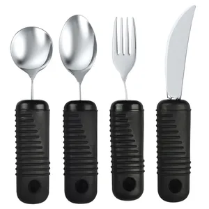 MAKE EATING EASIER Big Grip Utensil Set by Blue Jay MAKE EATING EASIER Big Grip Utensil Set by Blue Jay