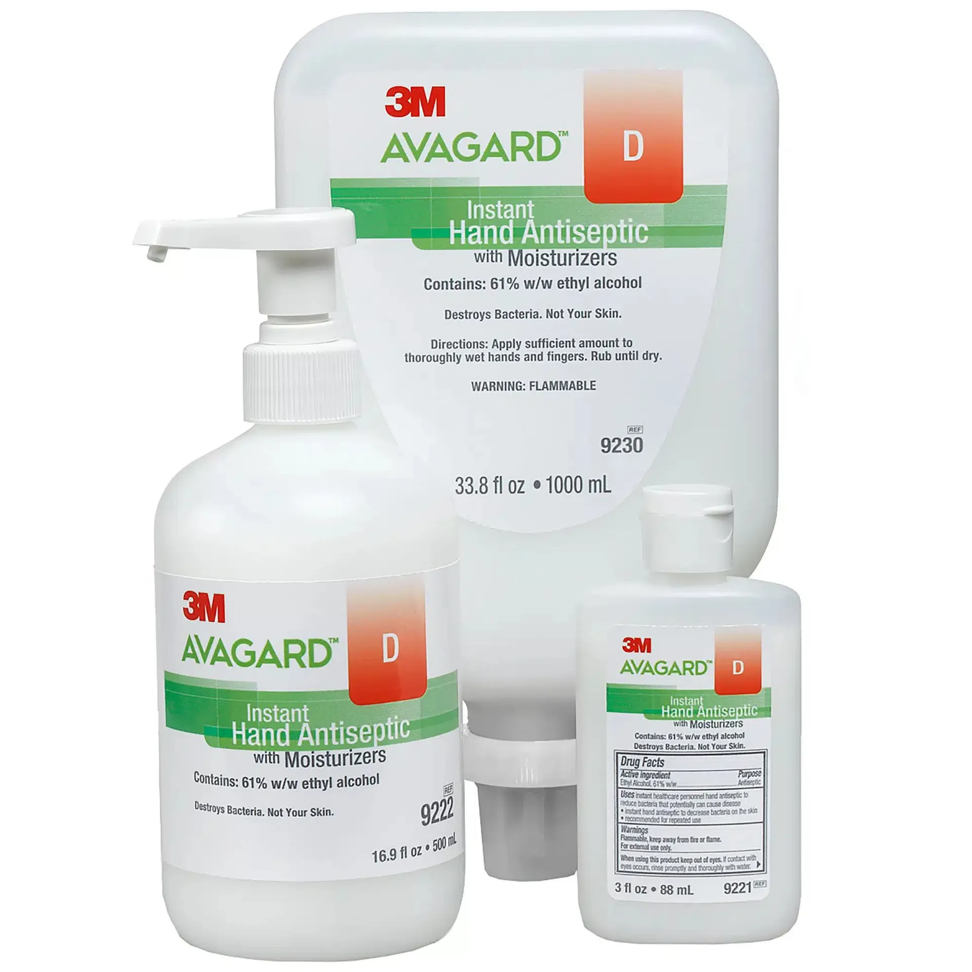 3M Avagard D Hand Sanitizer with Moisturizers, 3 oz. Ethyl Alcohol Gel Bottle - Image 5