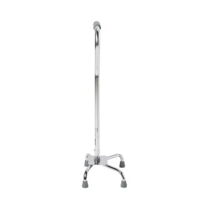 McKesson Steel Chrome Offset Quad Cane With Large Base McKesson Steel Chrome Offset Quad Cane With Large Base