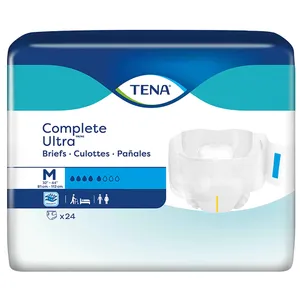 TENA Complete Ultra Briefs Moderate Absorbent Unisex Incontinence Briefs TENA Complete Ultra Briefs Moderate Absorbent Unisex Incontinence Briefs