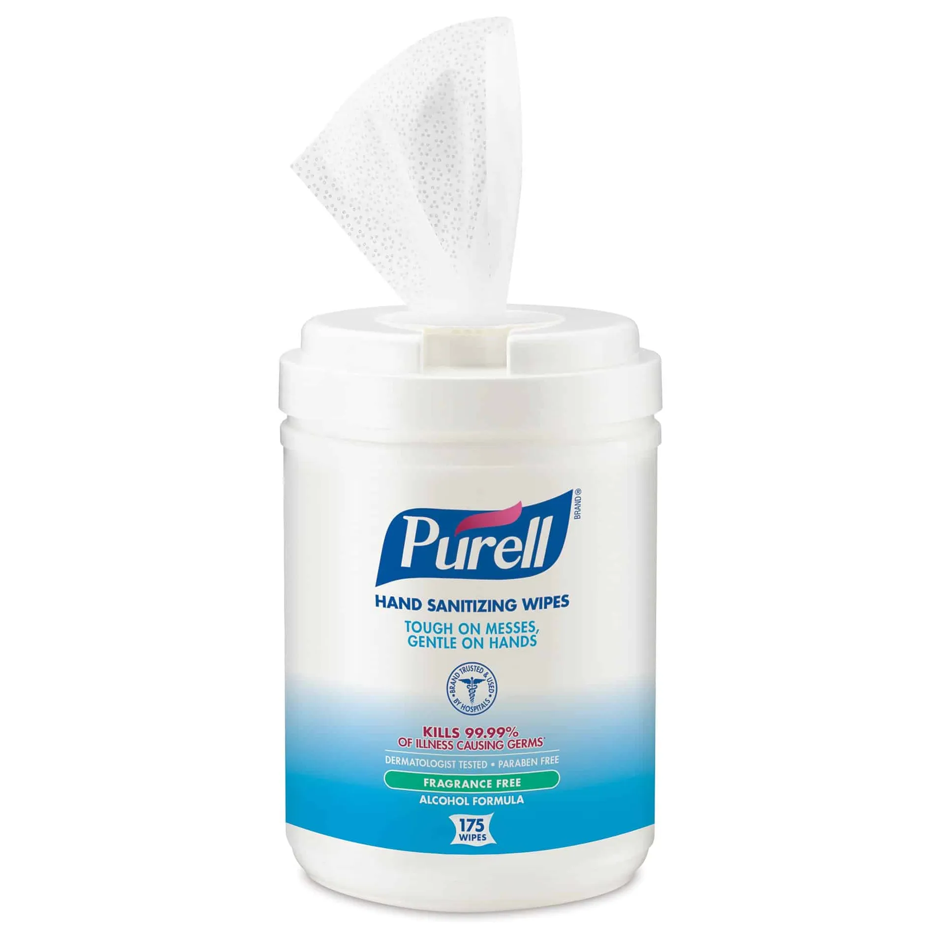 GOJO Purell Hand Sanitizing Wipes, Ethyl Alcohol Wipe Canister GOJO Purell Hand Sanitizing Wipes, Ethyl Alcohol Wipe Canister