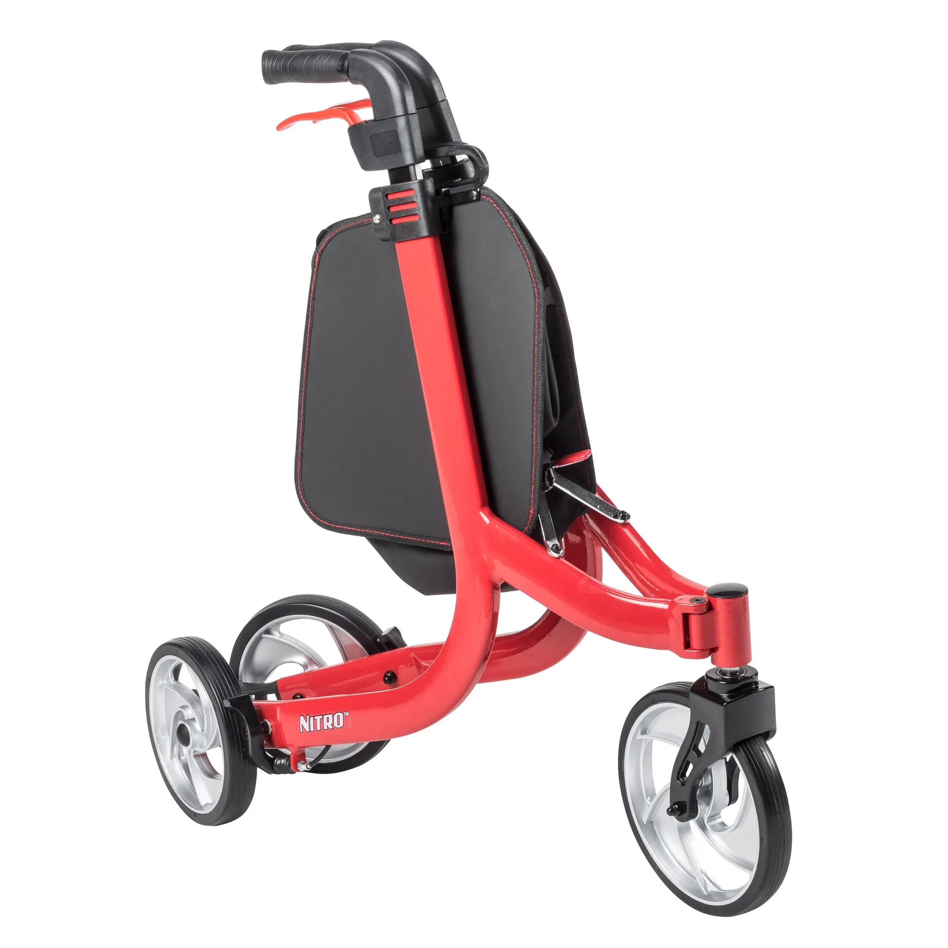 Drive Medical Nitro Euro Style 3-Wheel Rollator Rolling Walker - Image 4