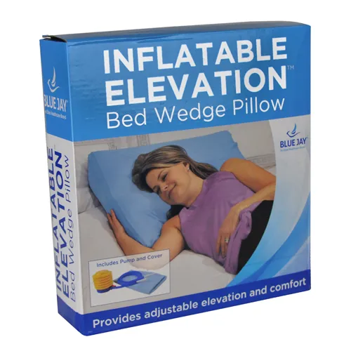 INFLATABLE ELEVATION Inflatable Bed Wedge Pillow With Cover & Pump by Blue Jay - Image 6