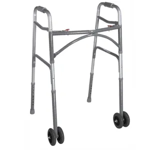 Drive Medical Heavy Duty Bariatric Two Button Walker with Wheels Drive Medical Heavy Duty Bariatric Two Button Walker with Wheels