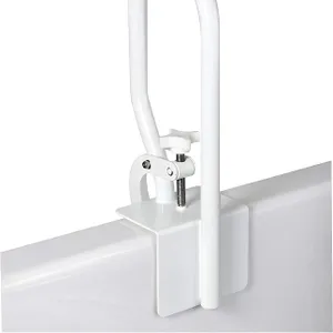 Carex White Bathtub Rail Side Grab Bar for Bathtubs & Showers Carex White Bathtub Rail Side Grab Bar for Bathtubs & Showers
