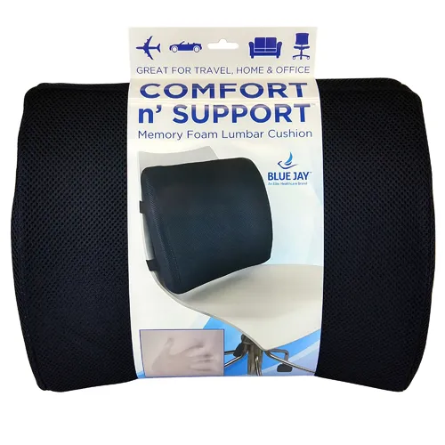 COMFORT & SUPPORT Memory Foam Lumbar Cushion With Straps by Blue Jay - Image 2