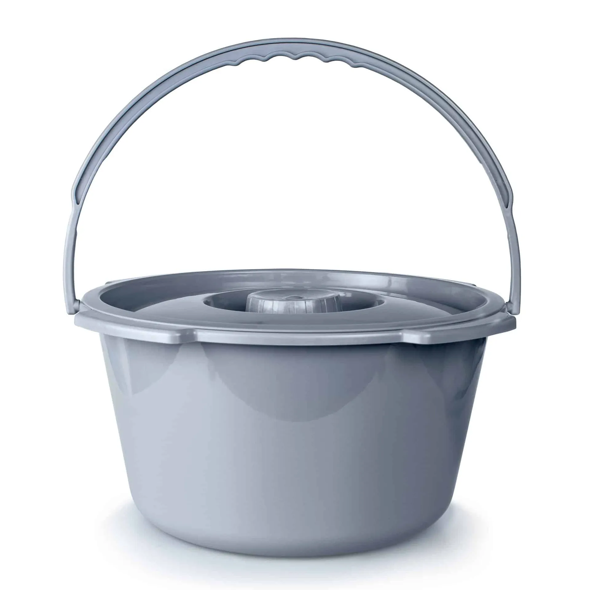 McKesson Commode Bucket With Metal Handle And Cover 7.5 Quart, Gray McKesson Commode Bucket With Metal Handle And Cover 7.5 Quart, Gray