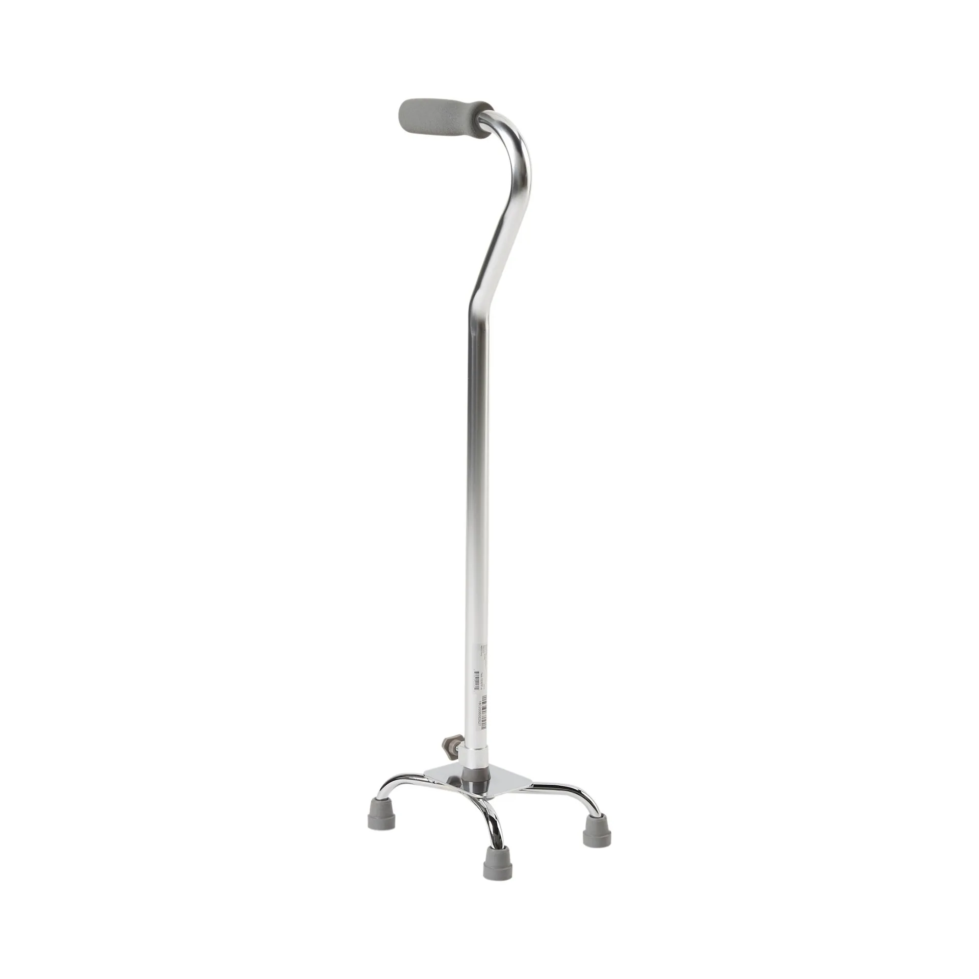 McKesson Adjustable Steel Offset Small Base Quad Cane McKesson Adjustable Steel Offset Small Base Quad Cane