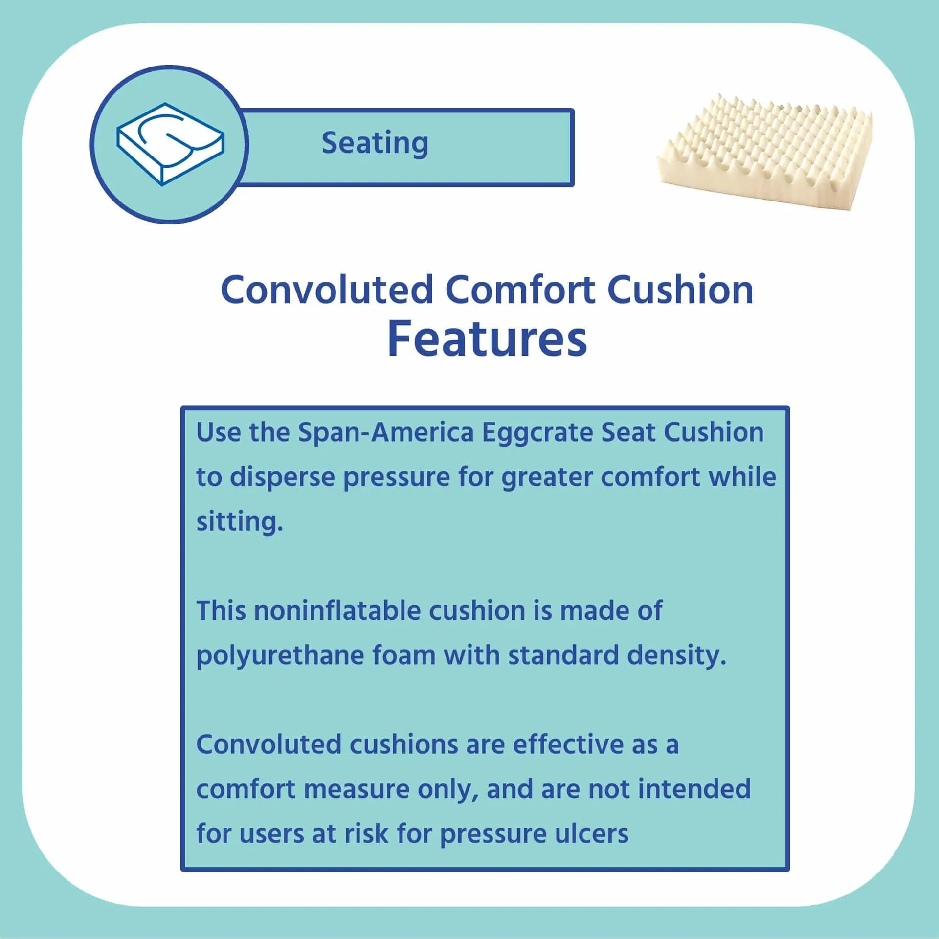 Span-America Eggcrate Seat Cushion - Image 4