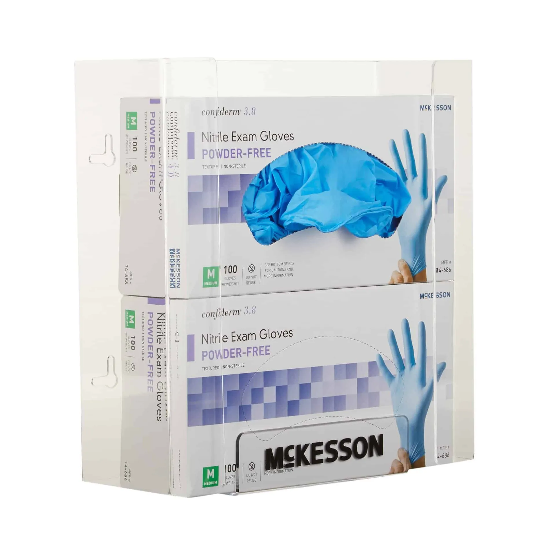 McKesson Glove Box Holder  Horizontal or Vertical Mounted 2-Box Capacity - Image 3