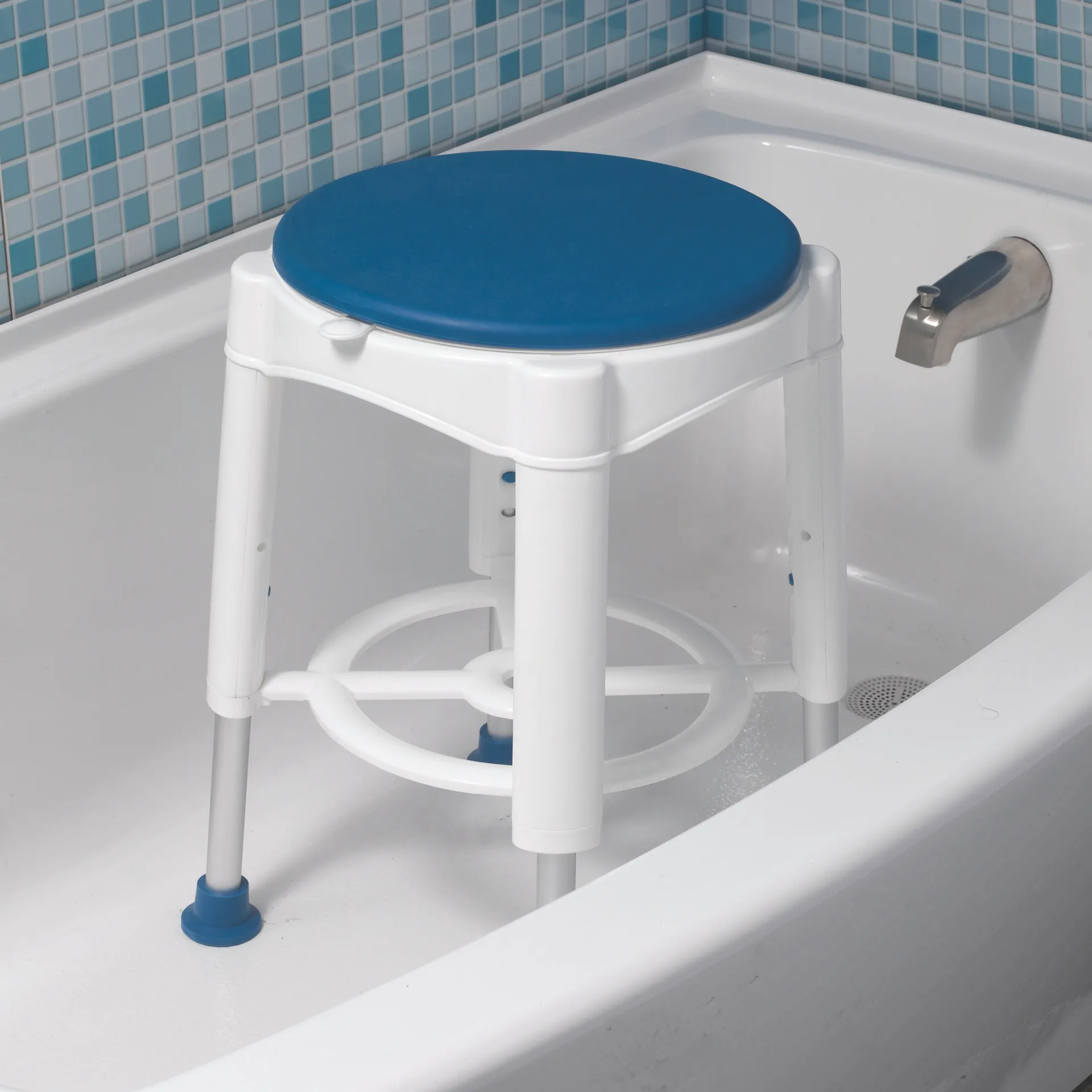 Drive Medical Bathroom Safety Swivel Seat Shower Stool - Image 4