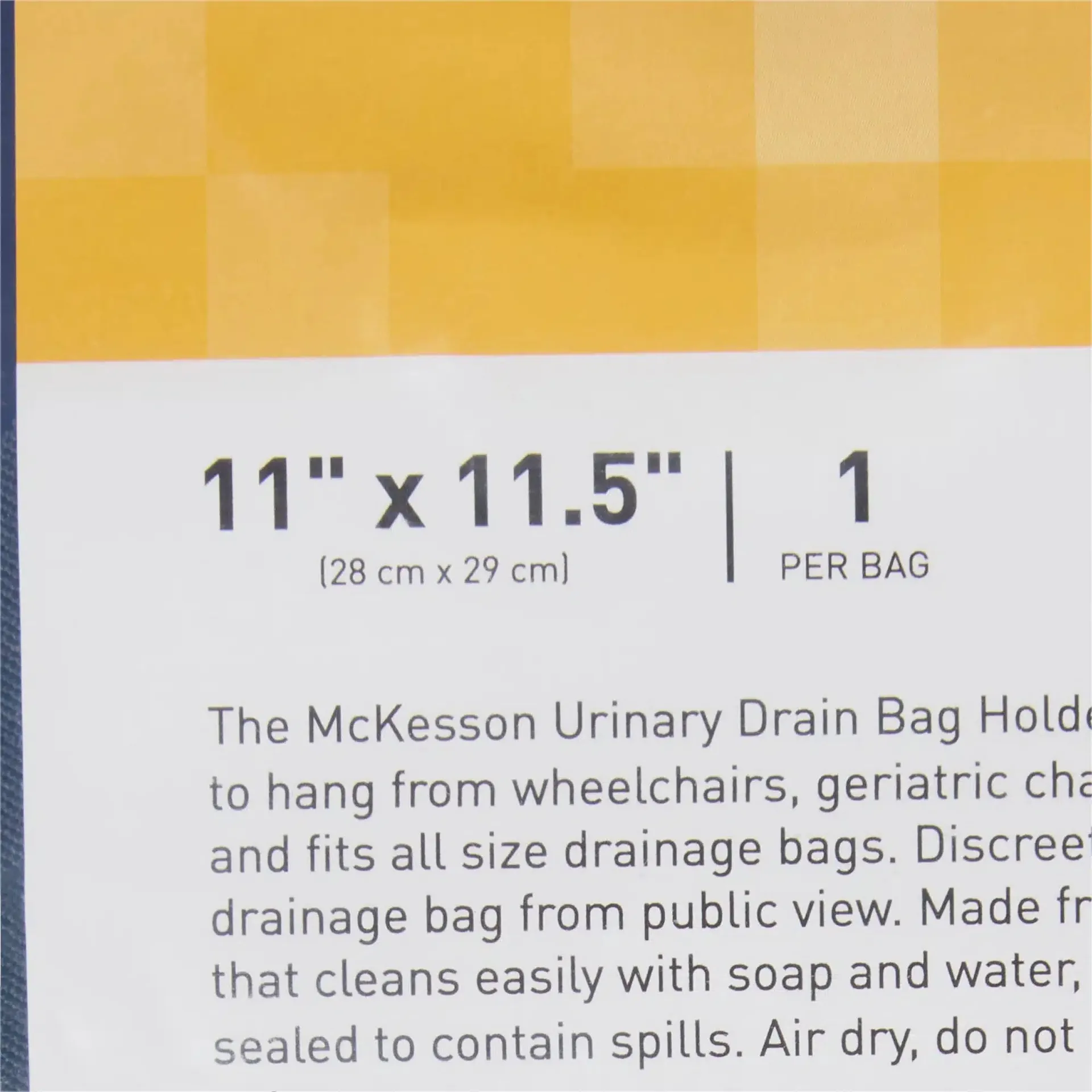 McKesson Urinary Bag Drainage Holder, Adjustable Straps, For Wheelchair, Geri-chair or Bed Rails - Image 10