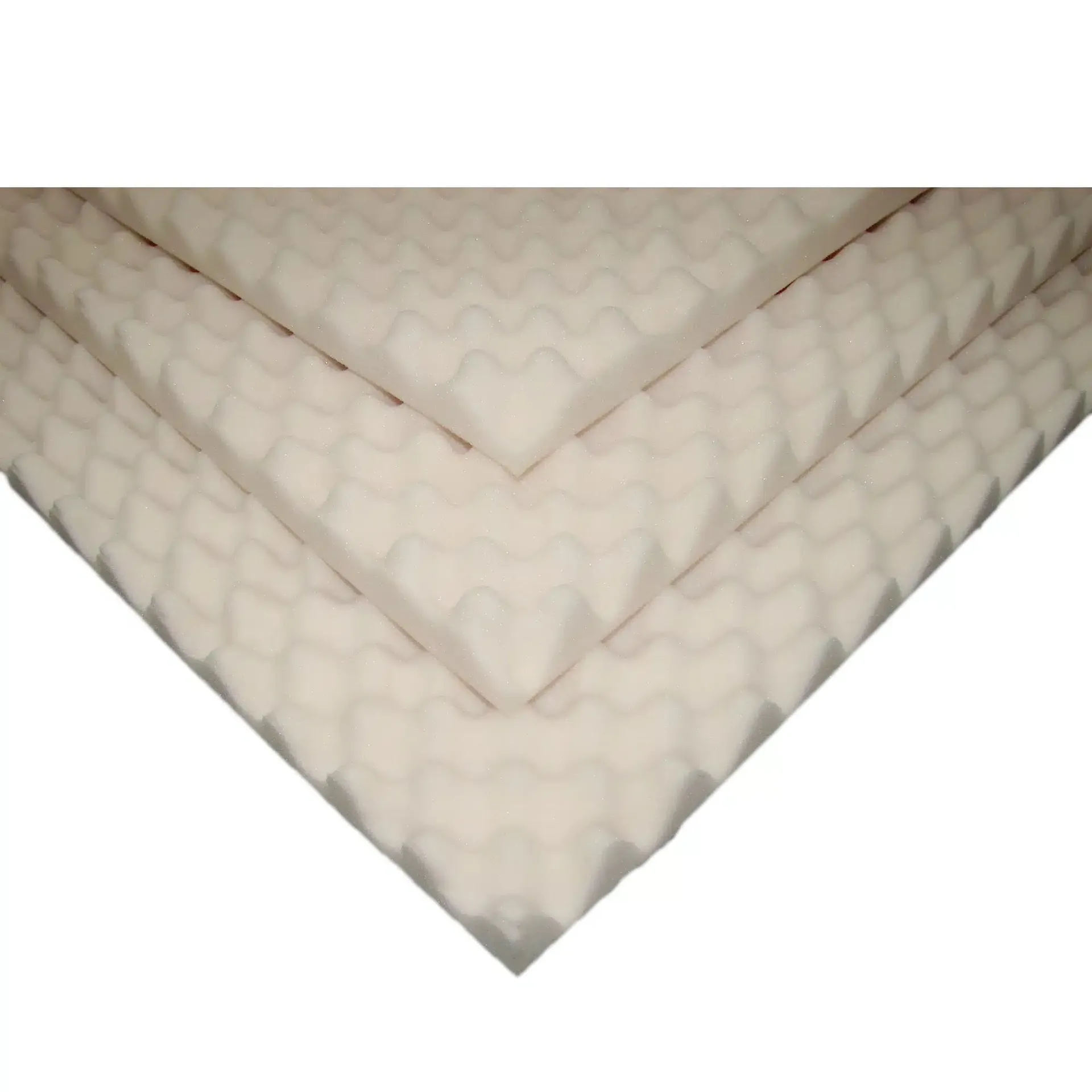 Span America Eggcrate Convoluted Mattress Overlay Beige - Image 2