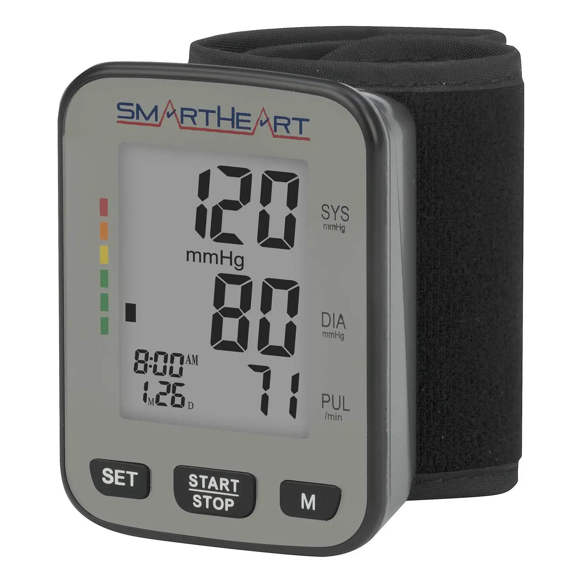 SmartHeart Premium Talking Wrist Blood Pressure Monitor Adult Cuff Nylon - Image 4