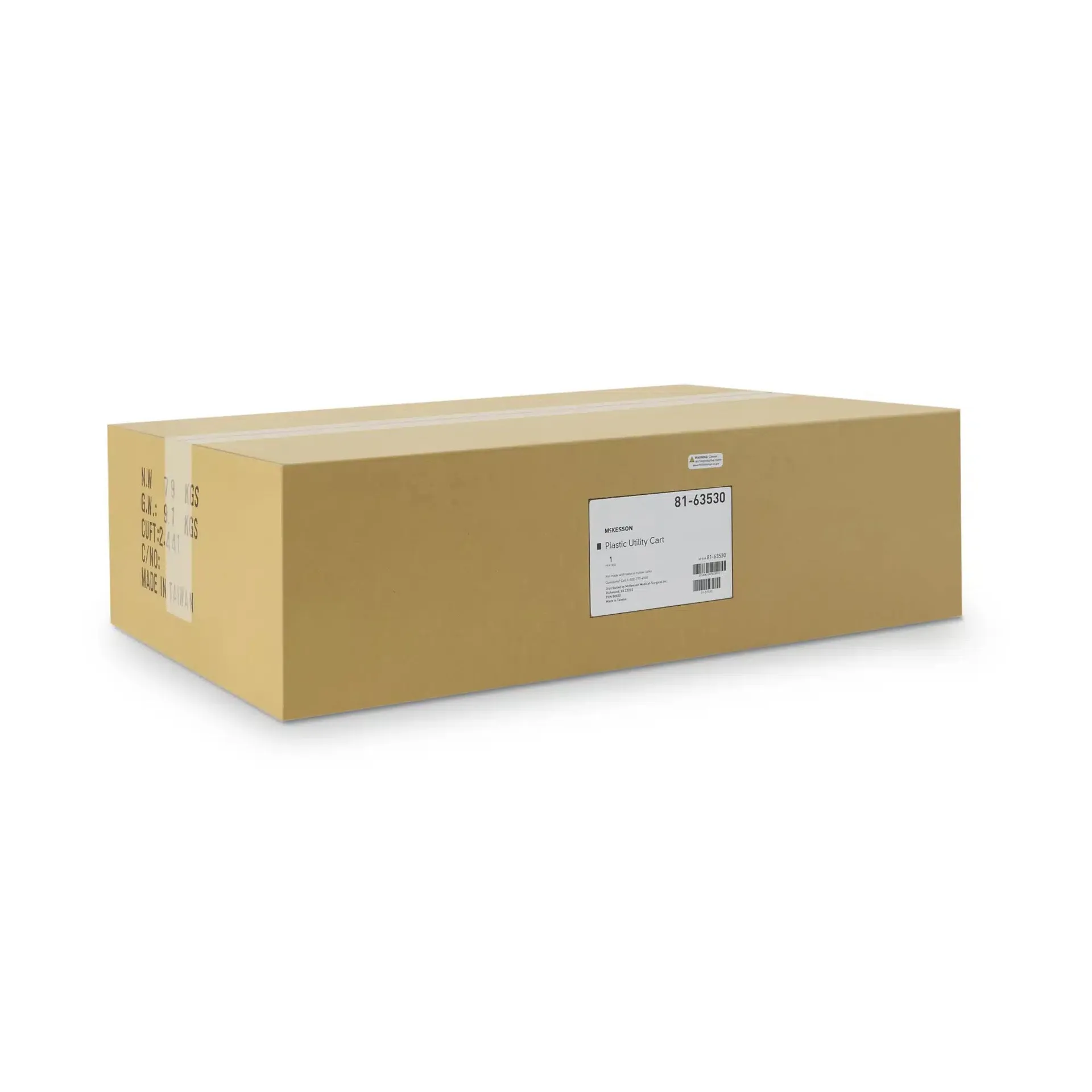 McKesson Utility Cart Light Gray Plastic - Image 5