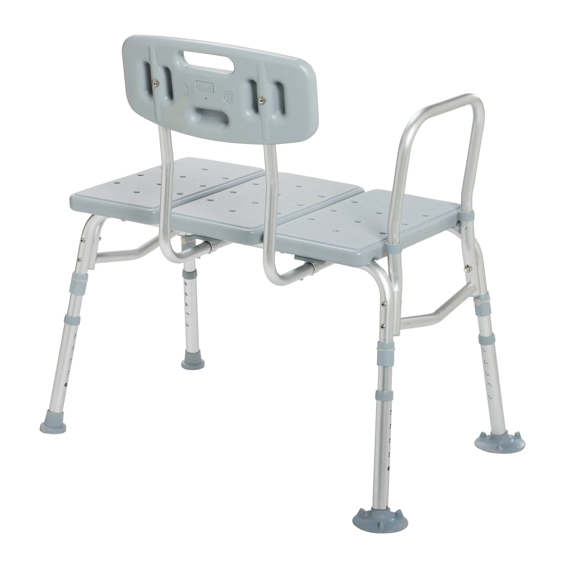 Drive Medical Plastic Tub Transfer Bench with Adjustable Backrest - Image 3