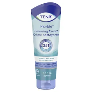 TENA Body Wash Cleansing Cream, Alcohol-Free, 3-in-1 Formula, Unscented, 8.5 oz, Tube TENA Body Wash Cleansing Cream, Alcohol-Free, 3-in-1 Formula, Unscented, 8.5 oz, Tube