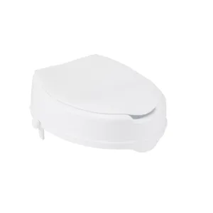 Drive Medical Raised Toilet Seat with Lock and Lid, Standard Seat, 4″ Drive Medical Raised Toilet Seat with Lock and Lid, Standard Seat, 4″