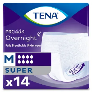TENA ProSkin Overnight Super Underwear Fully Breathable Unisex TENA ProSkin Overnight Super Underwear Fully Breathable Unisex