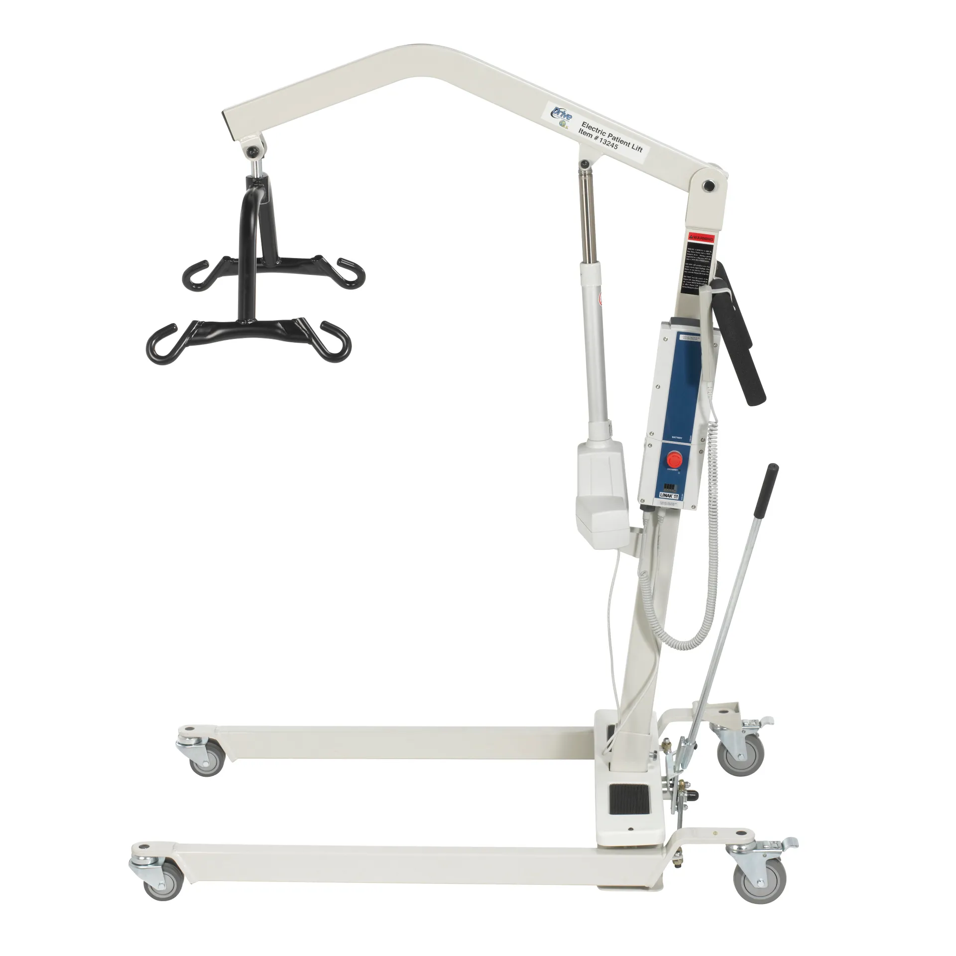 Drive Medical Bariatric Battery Powered Electric Patient Lift with Four Point Cradle and Rechargeable, Removable Battery, No Wall Mount - Image 11