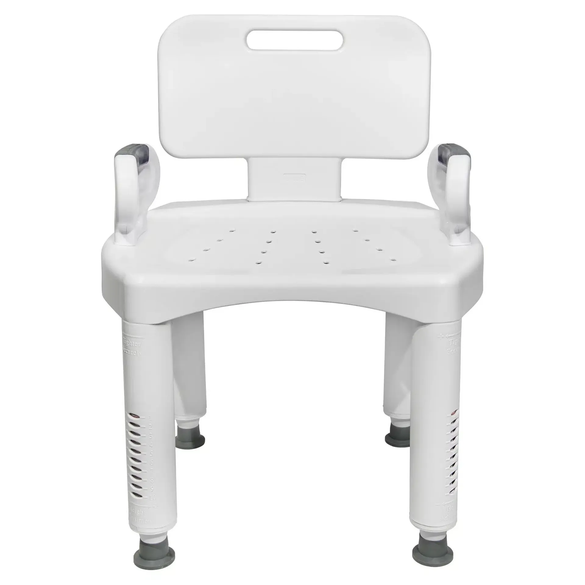 McKesson Plastic Bath Bench With Removable Back & Arm Rails - Image 5