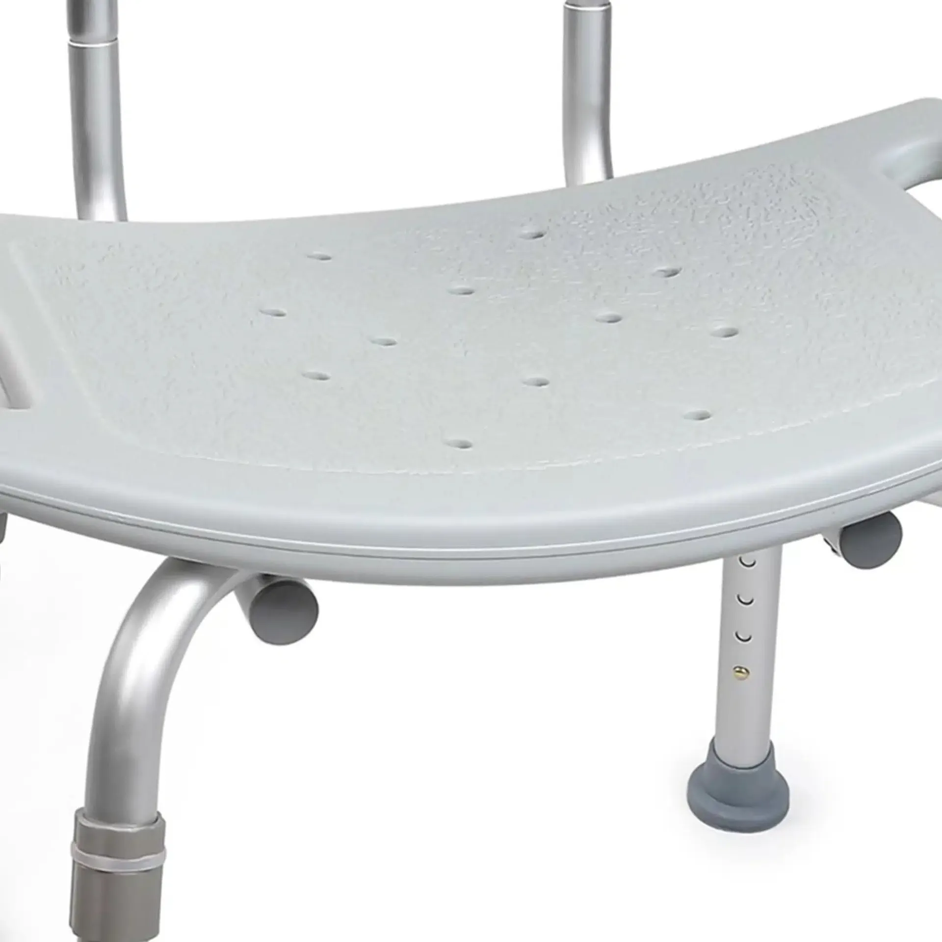 McKesson Bath Bench Without Arms, Aluminum Frame Removable Backrest - Image 2