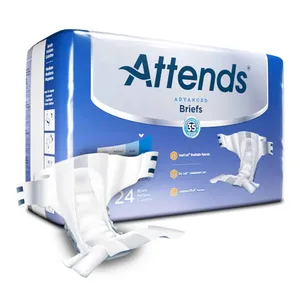 Attends Advanced Briefs, Heavy Absorbent Adult Incontinence Briefs, Unisex Attends Advanced Briefs, Heavy Absorbent Adult Incontinence Briefs, Unisex