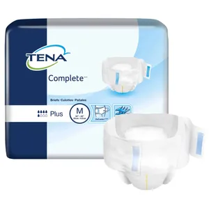 TENA Complete Briefs Moderate Absorbent Unisex Incontinence Briefs TENA Complete Briefs Moderate Absorbent Unisex Incontinence Briefs