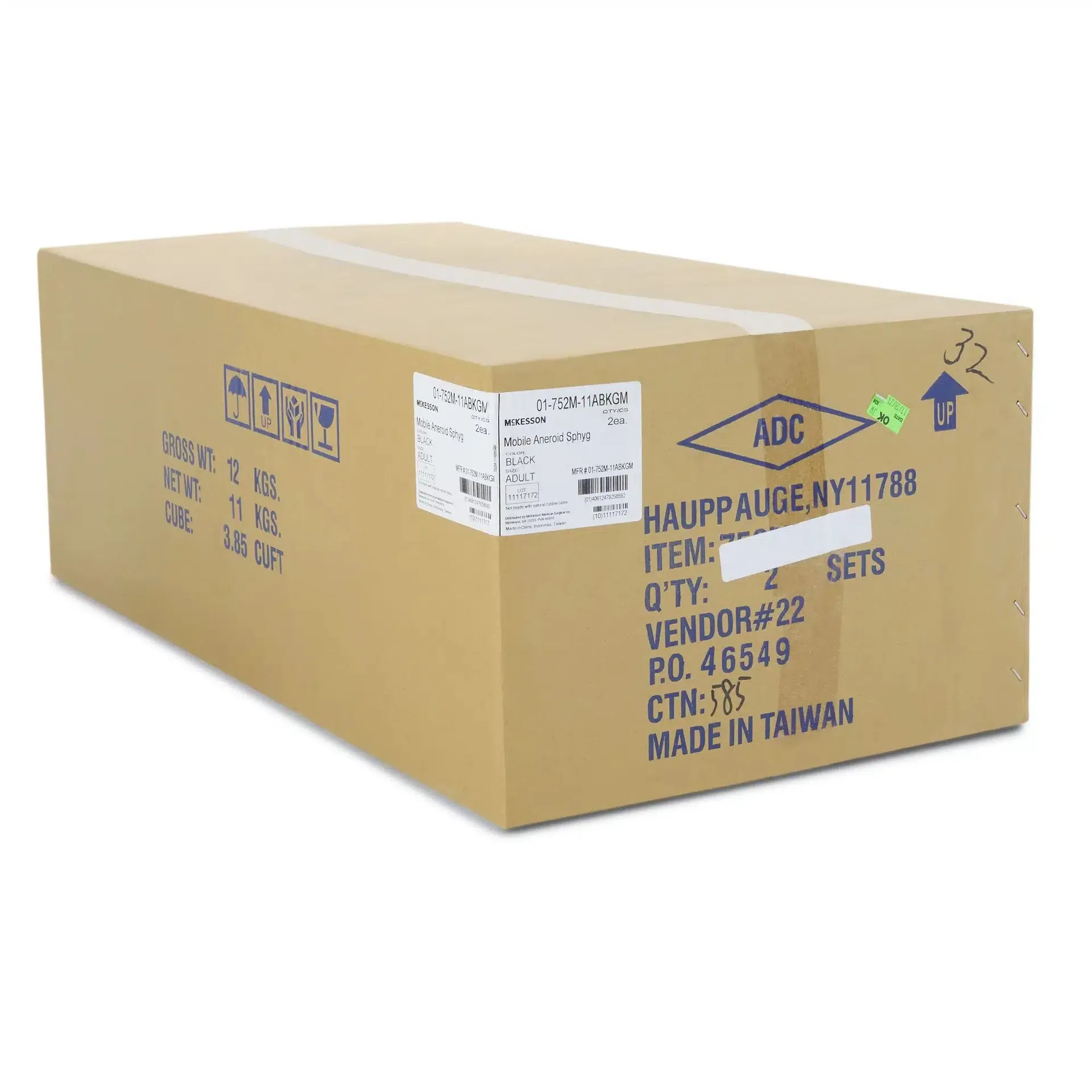 McKesson LUMEON Mobile Aneroid Sphygmomanometer Unit Adult Nylon Cuff - Image 6