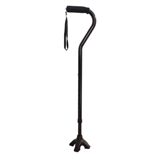 Blue Jay Offset Handle Cane with Soft Foam Grip, Wrist Strap and Quad Cane Tip Blue Jay Offset Handle Cane with Soft Foam Grip, Wrist Strap and Quad Cane Tip