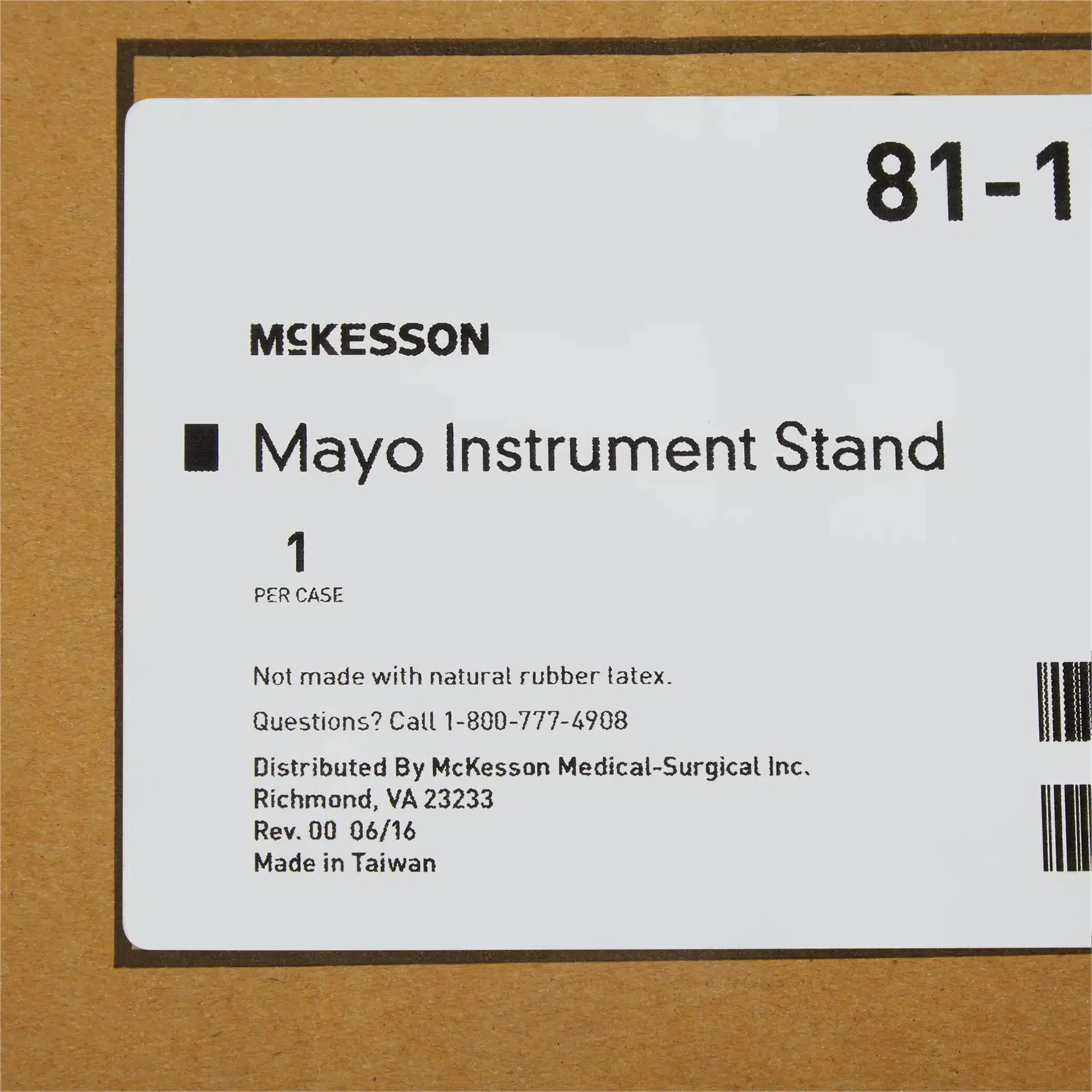 McKesson Mayo Instrument Tray Stand V-Shaped Base - Image 5
