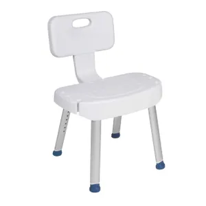 Drive Medical Bathroom Safety Shower Chair with Folding Back Drive Medical Bathroom Safety Shower Chair with Folding Back
