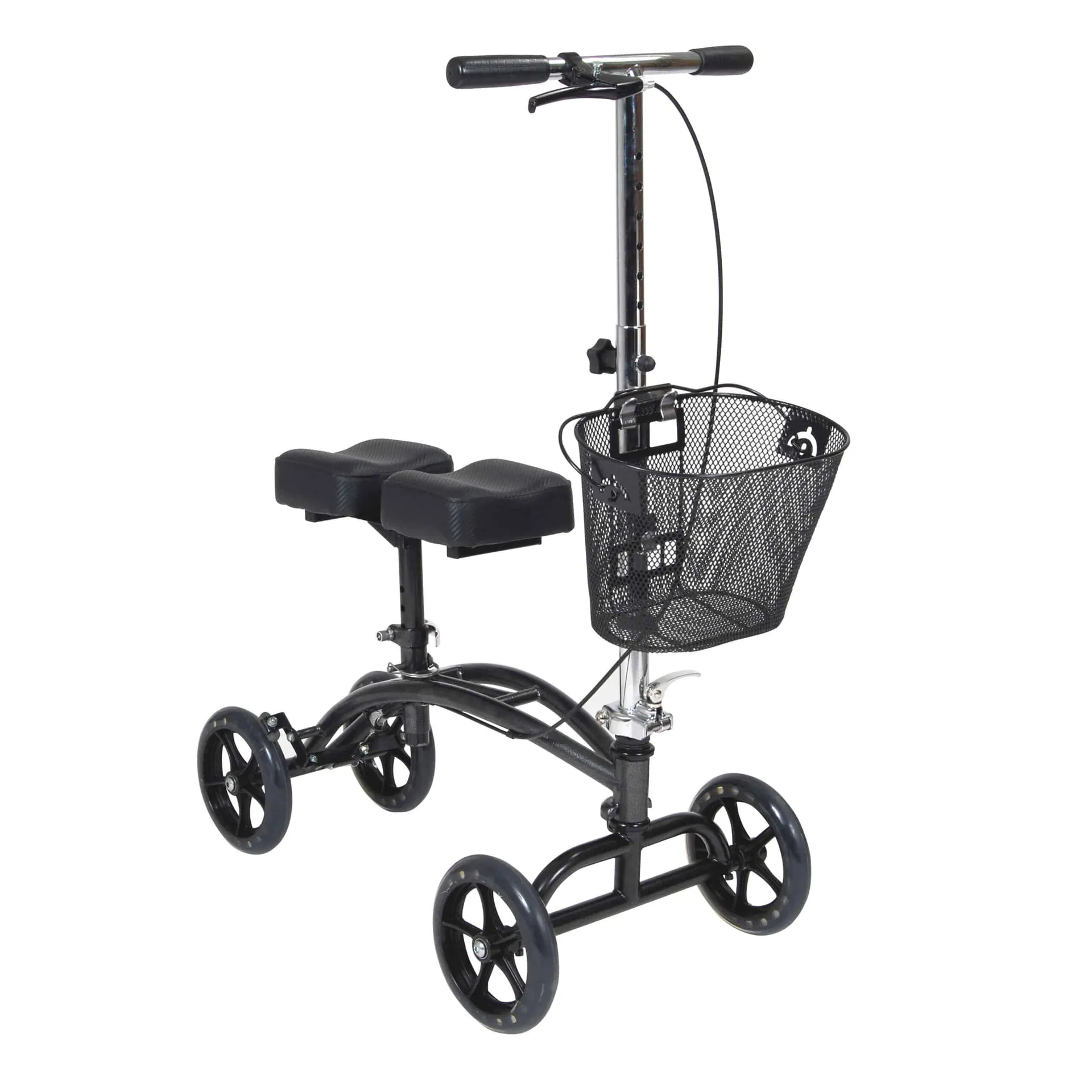 Drive Medical Dual Pad Steerable Knee Walker Knee Scooter with Basket, Alternative to Crutches Drive Medical Dual Pad Steerable Knee Walker Knee Scooter with Basket, Alternative to Crutches
