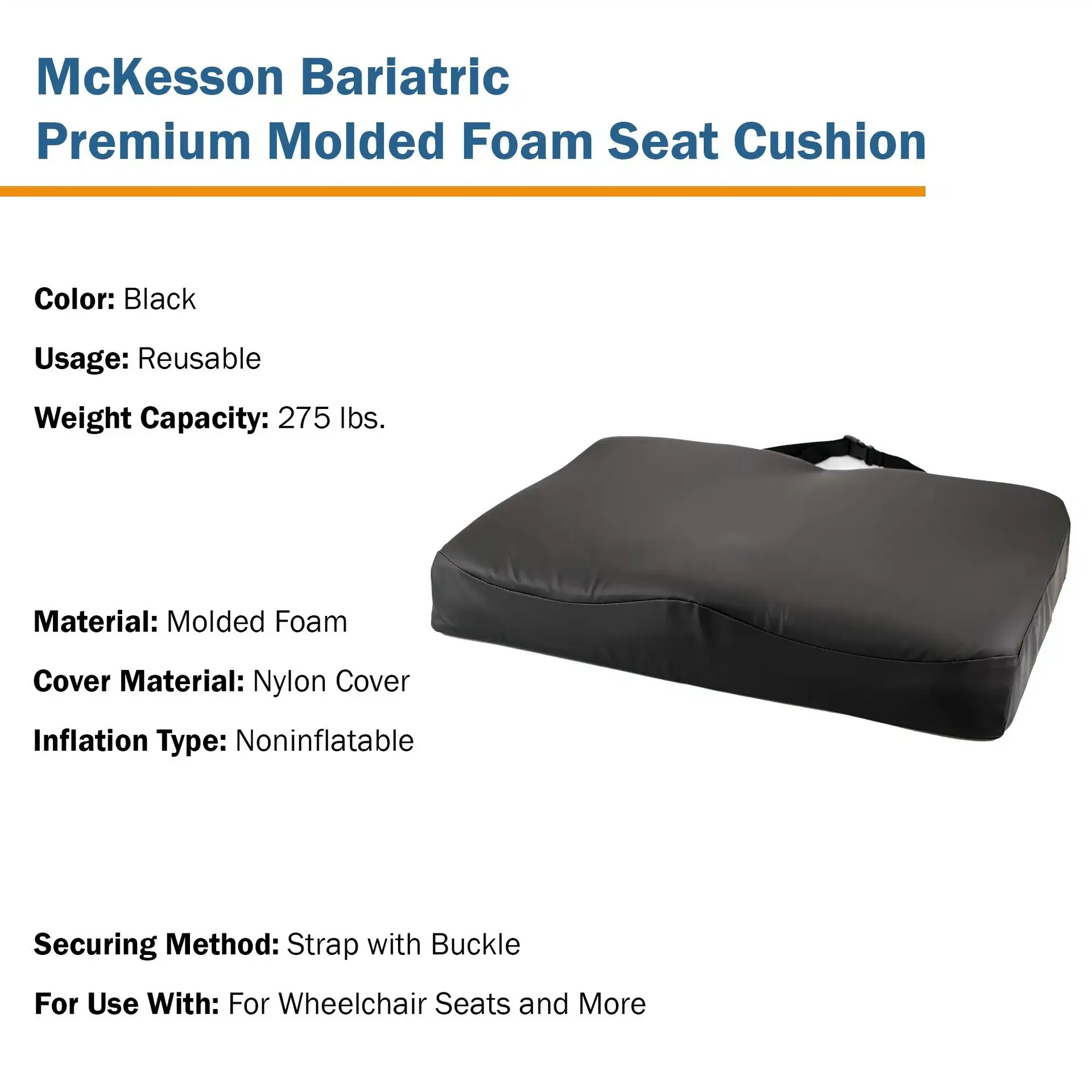 McKesson Premium Molded Foam Seat Cushion - Image 4