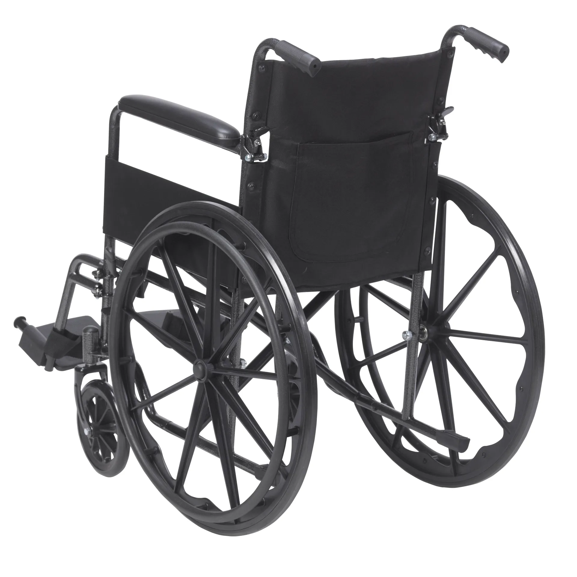 Drive Medical Silver Sport 1 Wheelchair with Full Arms and Swing away Removable Footrest - Image 4