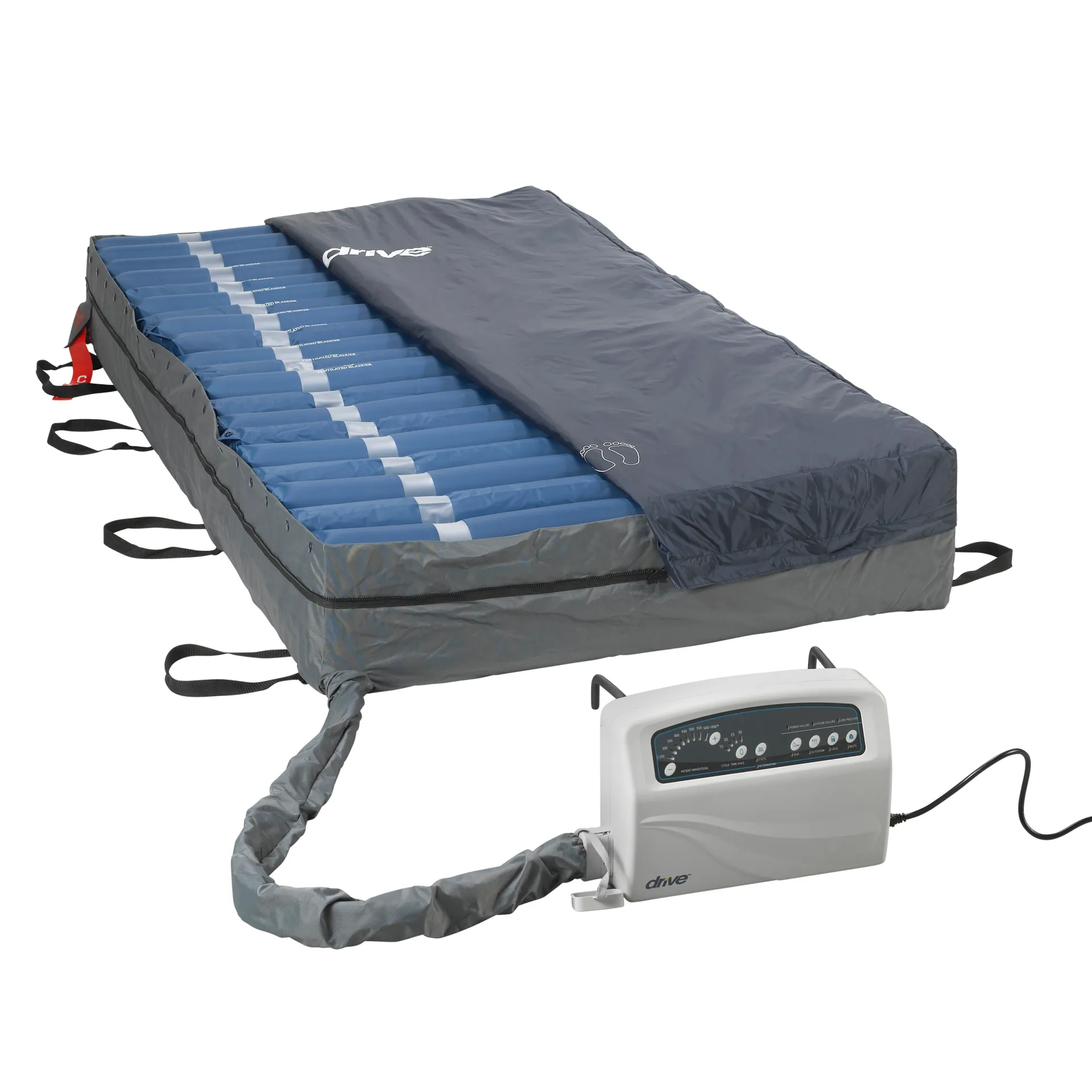 Drive Medical Med Aire Plus Bariatric Heavy Duty Low Air Loss Mattress System - Image 2