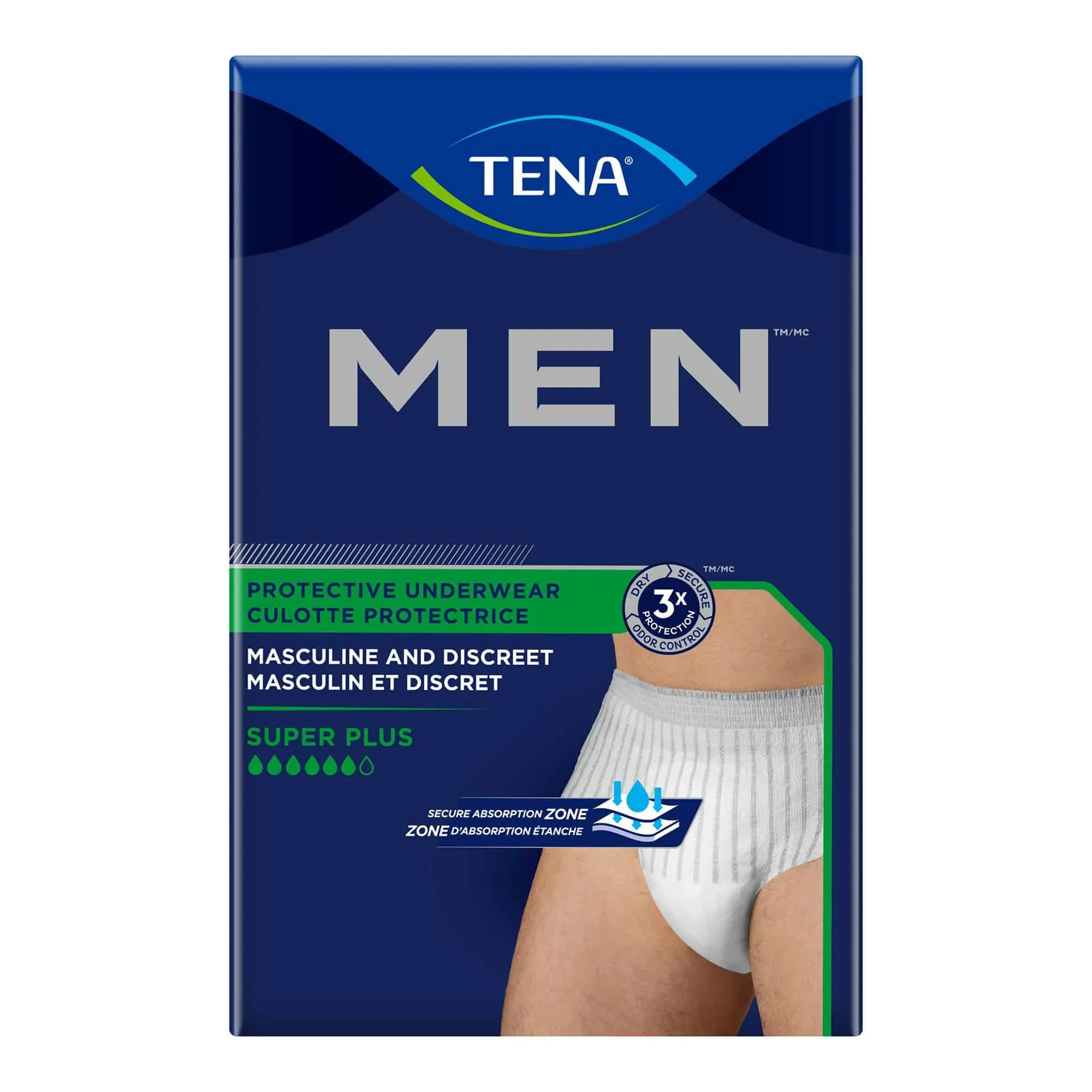 TENA MEN Protective Incontinence Underwear Super Plus Absorbency TENA MEN Protective Incontinence Underwear Super Plus Absorbency