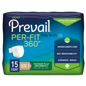 Prevail Per Fit 360 Adult Incontinence Briefs Maximum Plus Absorbency Unisex Prevail Per Fit 360 Adult Incontinence Briefs Maximum Plus Absorbency Unisex