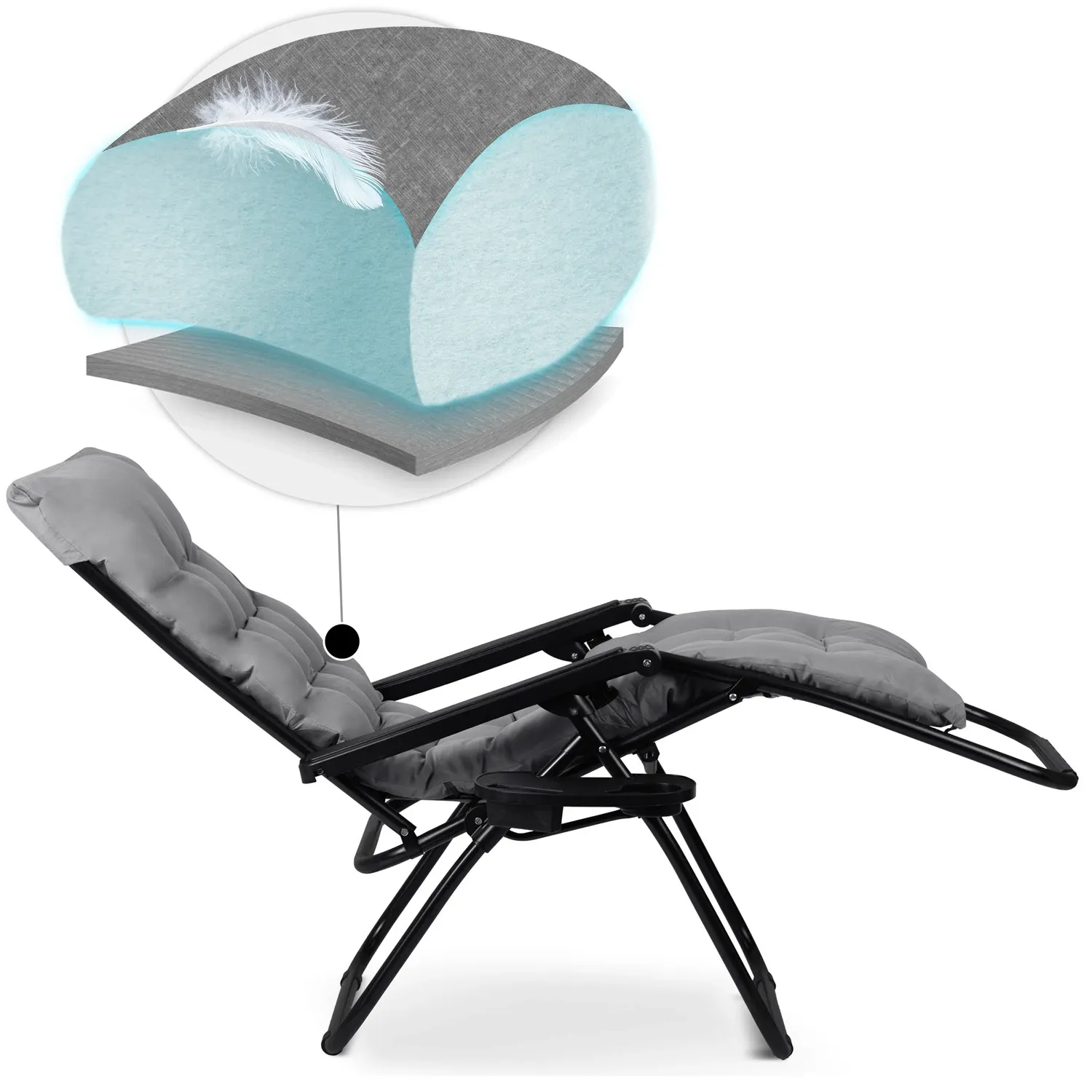 Sulankstomas sodo gultas su pagalvėle Sofotel ChillWell, 2 vnt. rinkinys - nuotrauka 1