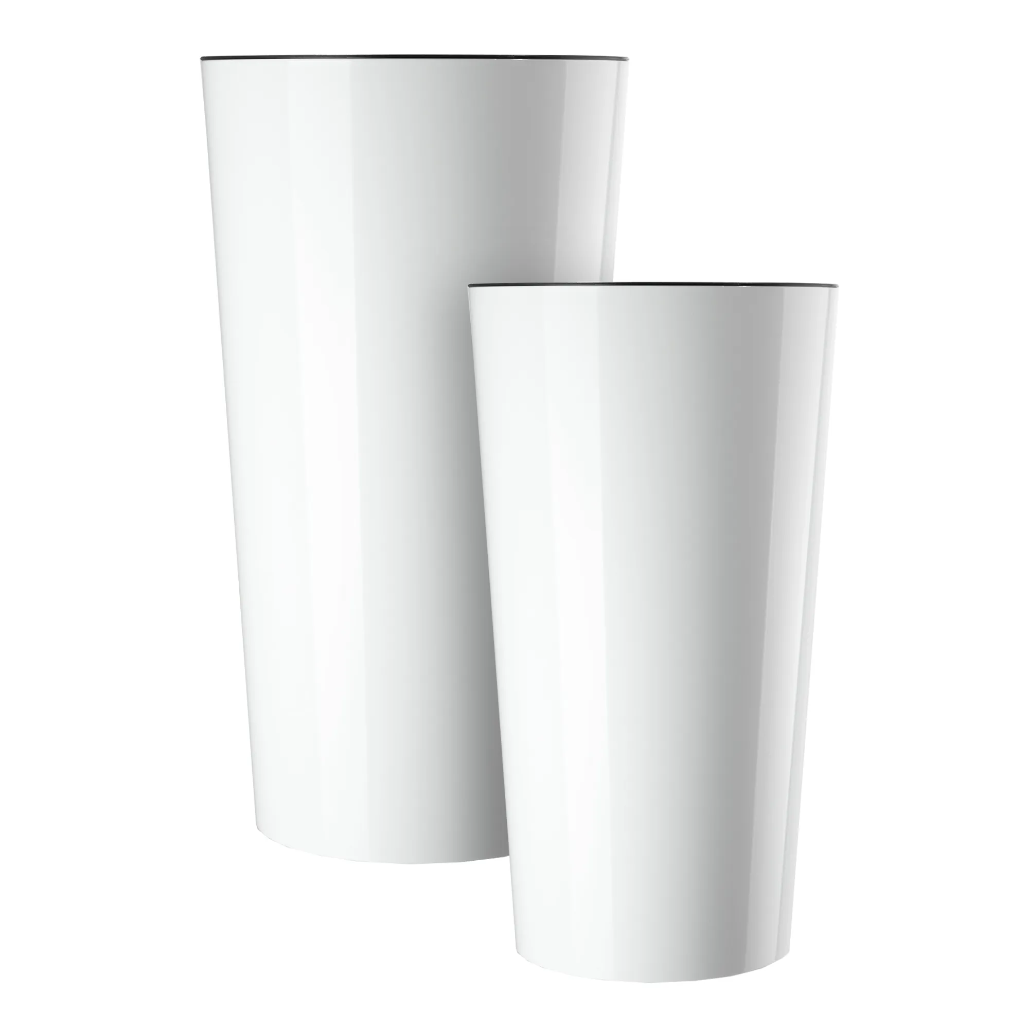 Merag gėlių vazonas 20 cm baltas