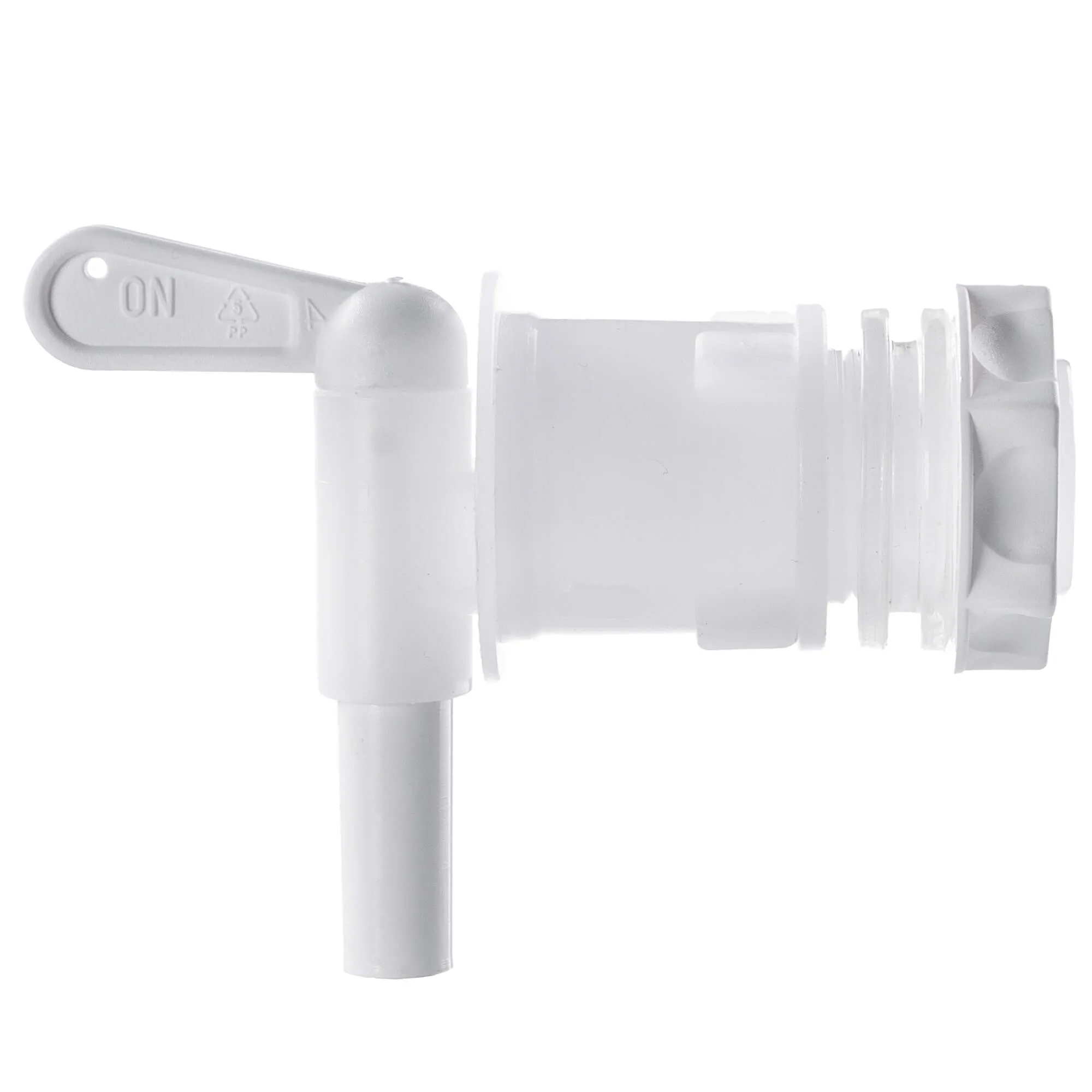 Pasukamas čiaupas Vazia fermentacijos indui, baltas