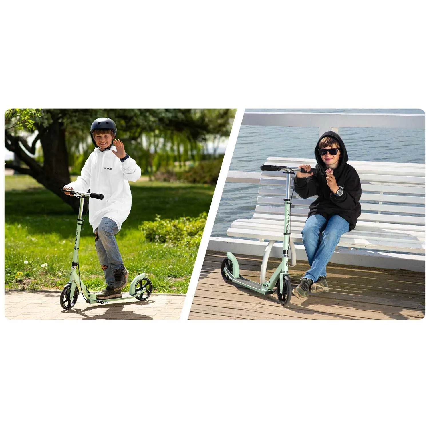 Soke City žalias paspirtukas - nuotrauka 1