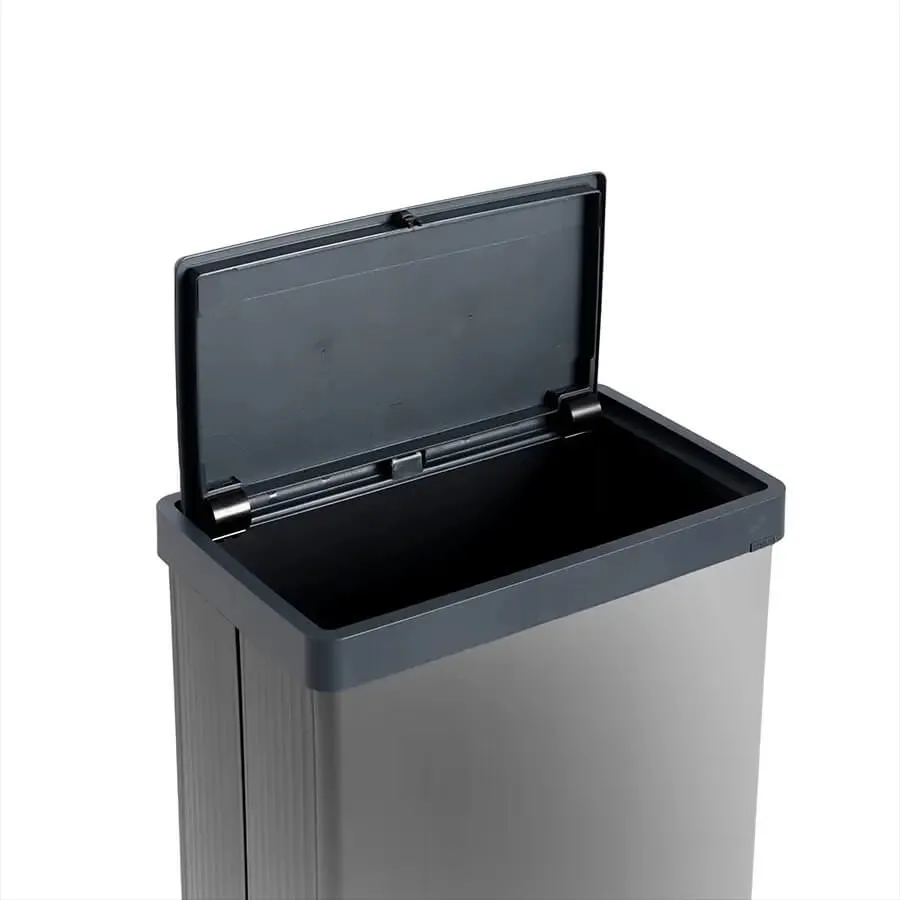 Curver Verto šiukšliadėžė aukšta, 54 l, perlinės pilkos spalvos