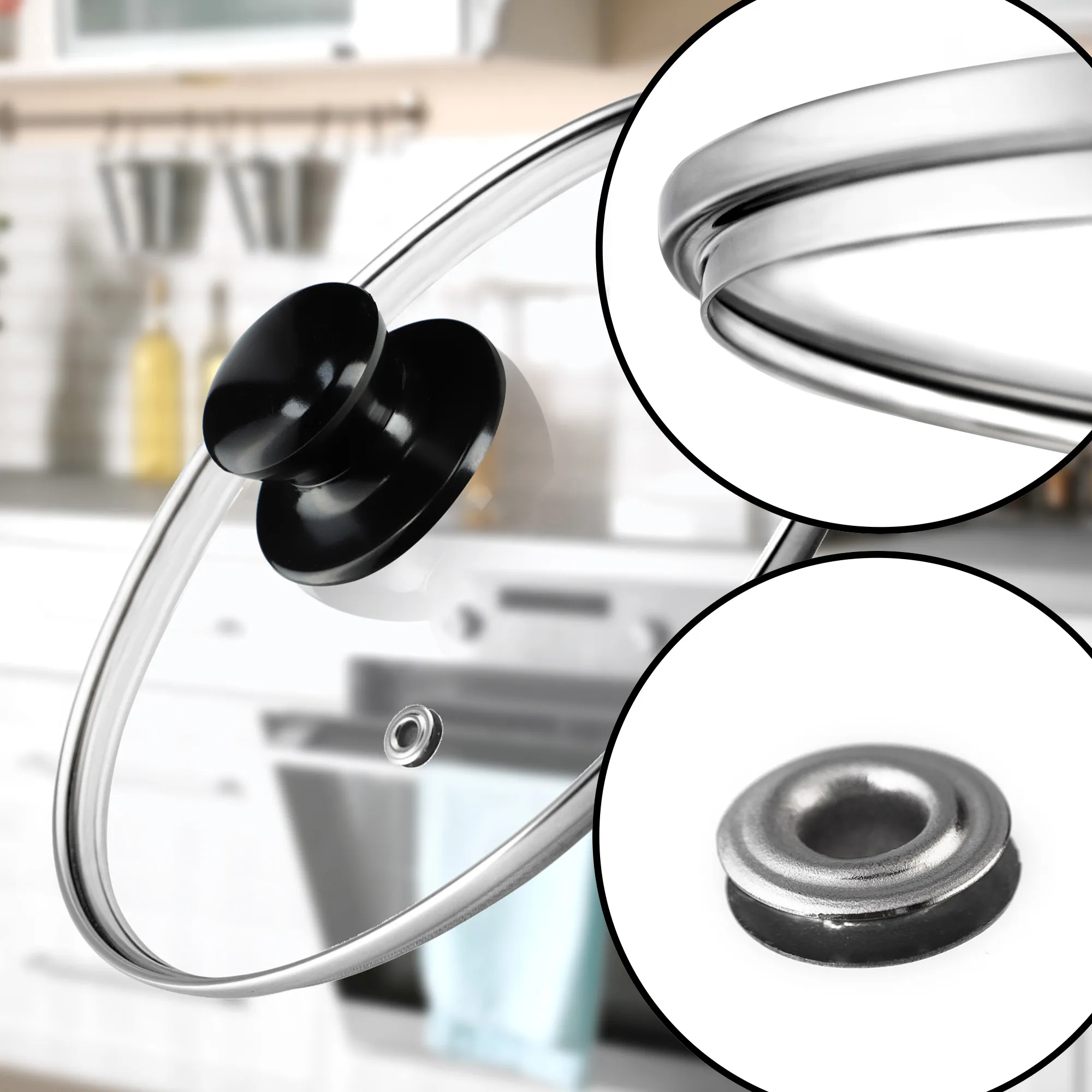 „Caserta“ orkaitėms atsparių dangčių rinkinys 22, 26, 30 cm