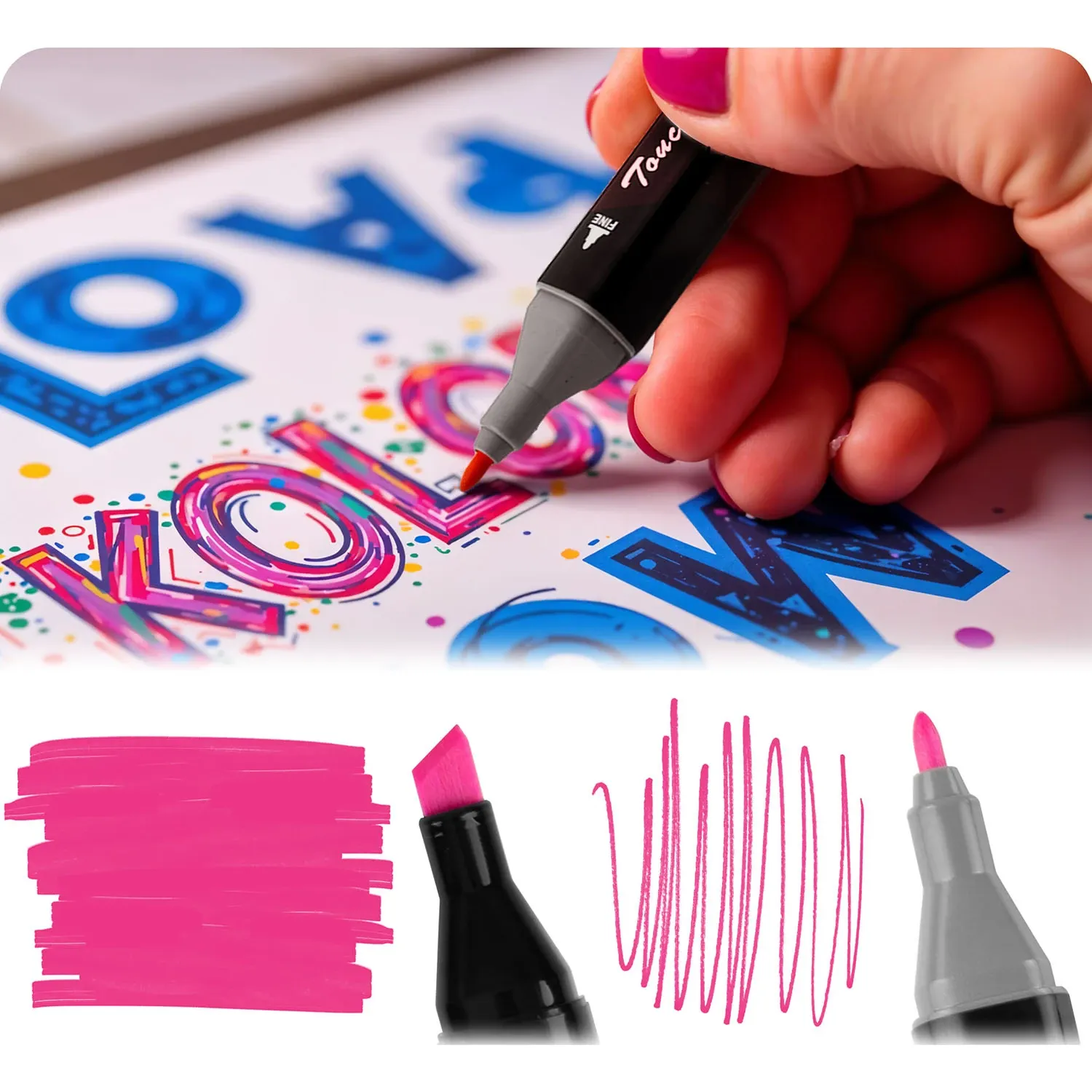 Tapybos kilimėlis 90 x 120 cm + 80 Ricokids alkoholio žymeklių - nuotrauka 1